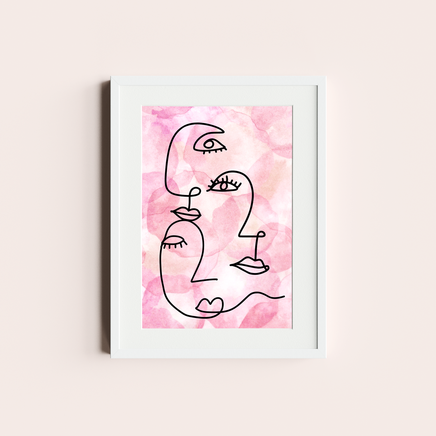 Caras rosadas lineales II