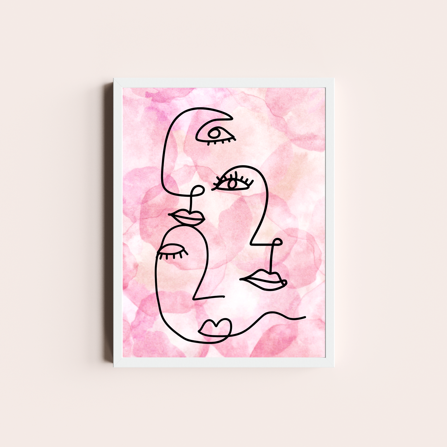 Caras rosadas lineales II