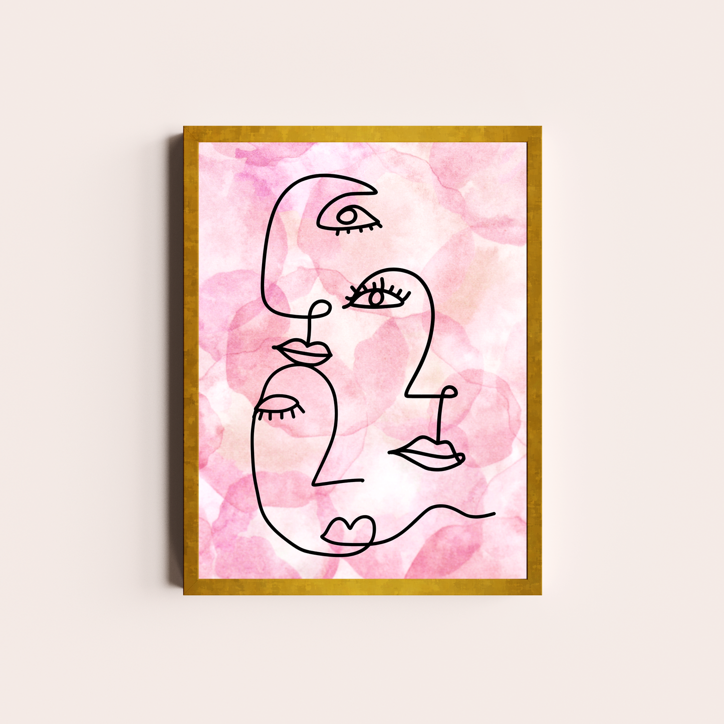 Caras rosadas lineales II