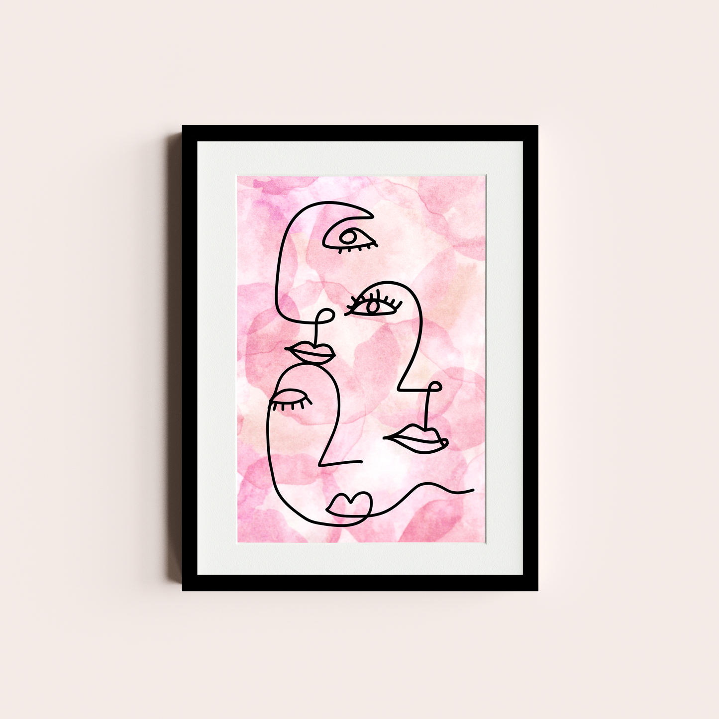 Caras rosadas lineales II