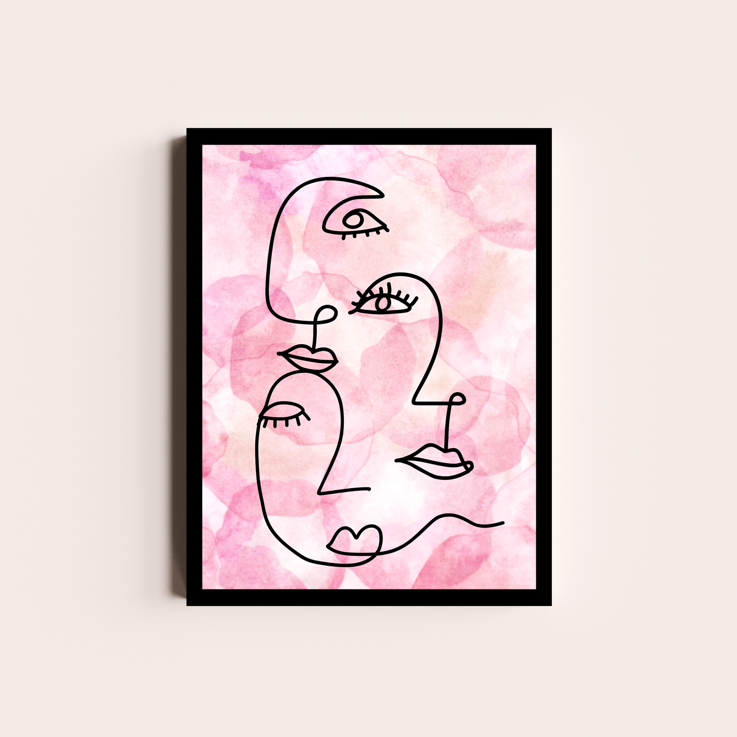 Caras rosadas lineales II