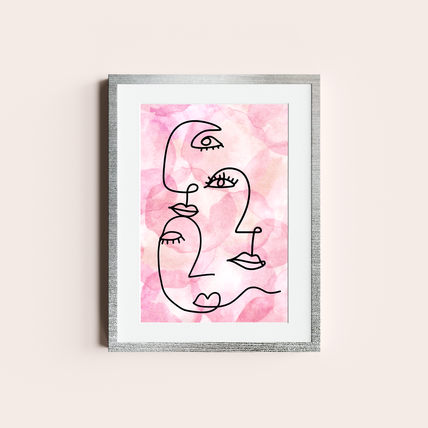 Caras rosadas lineales II