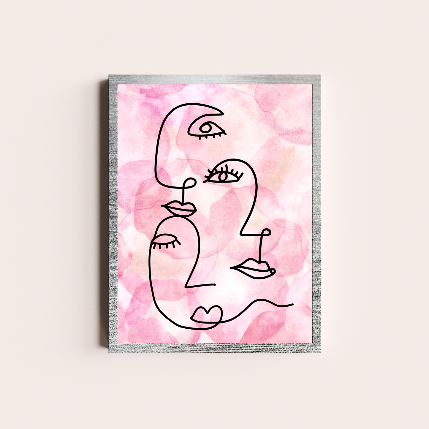 Caras rosadas lineales II