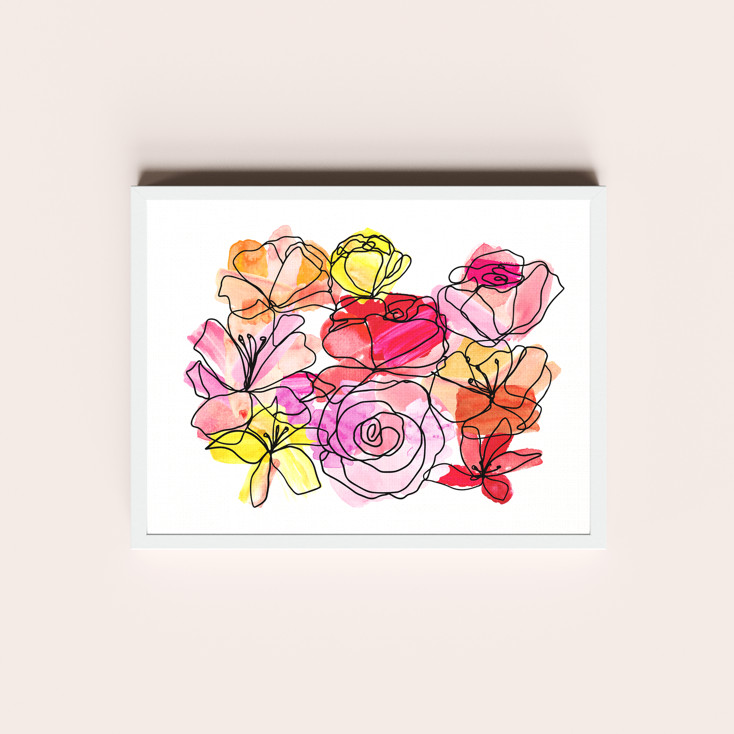 Flores de acuarela IV