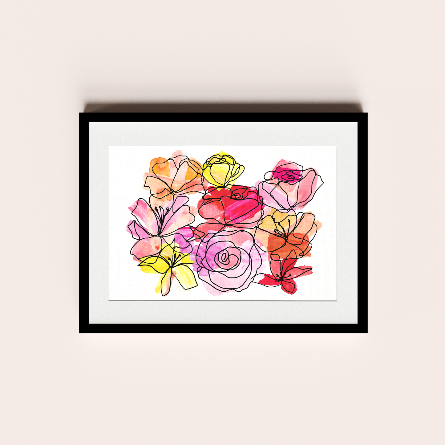 Flores de acuarela IV