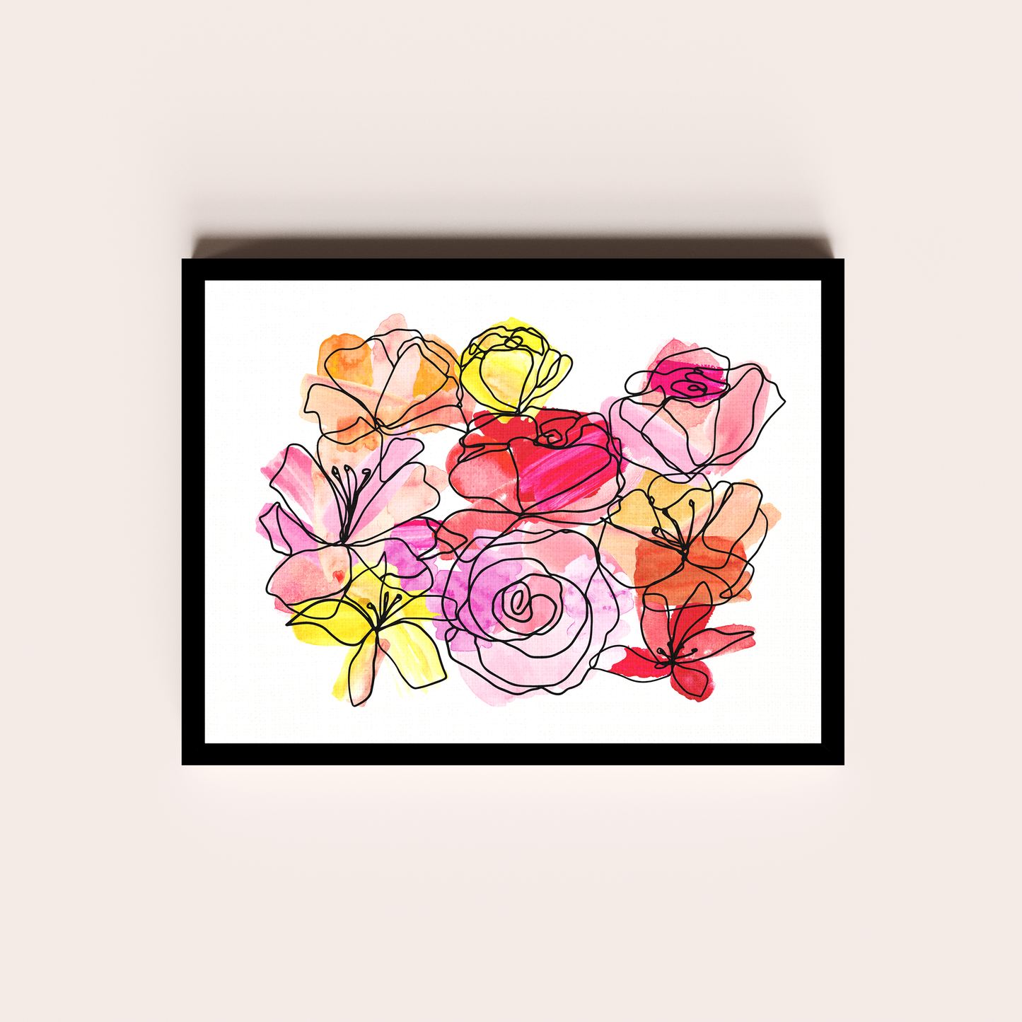 Flores de acuarela IV