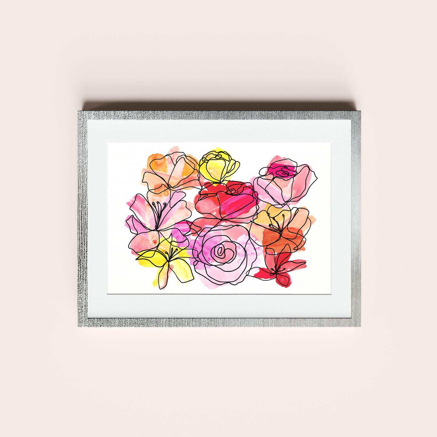 Flores de acuarela IV
