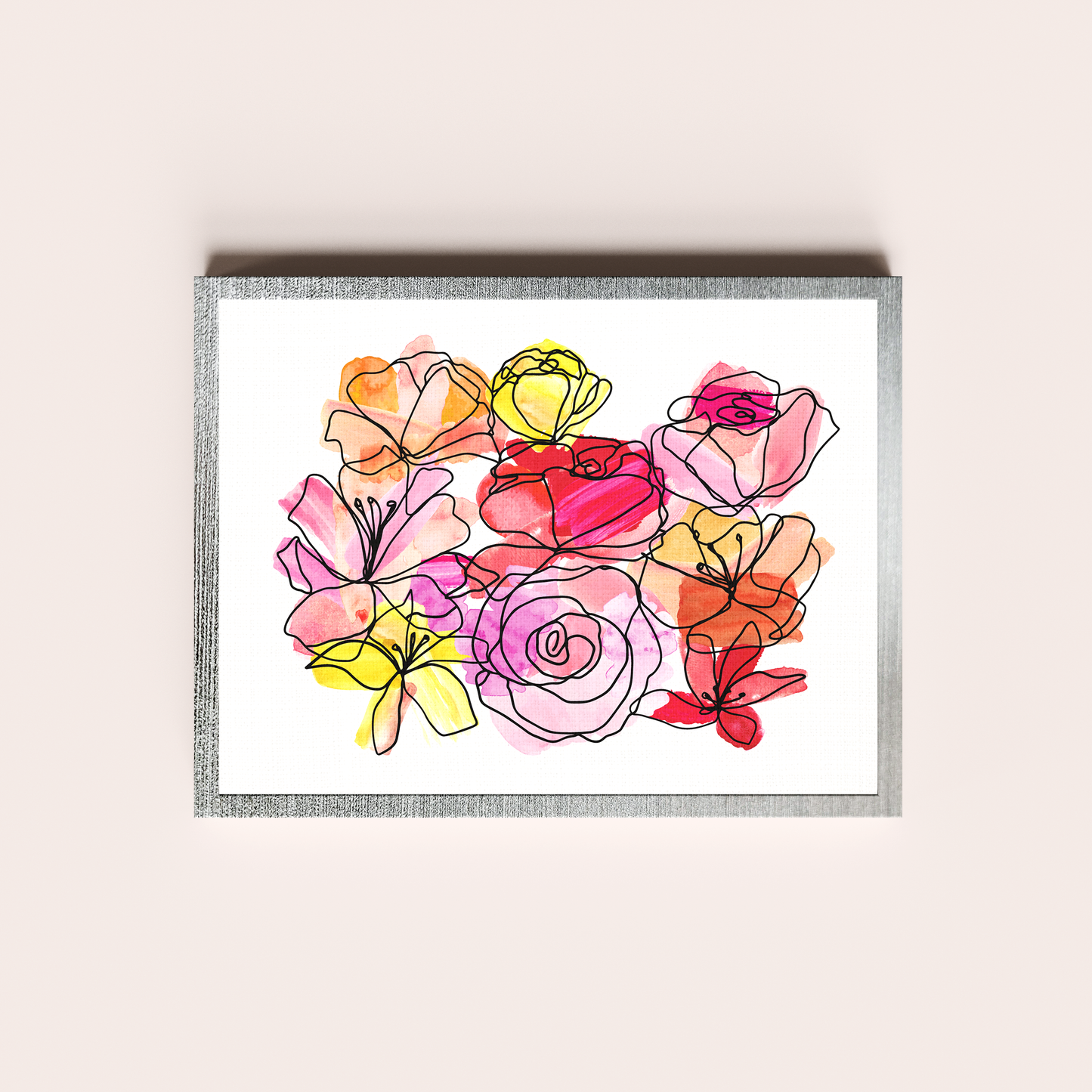 Flores de acuarela IV