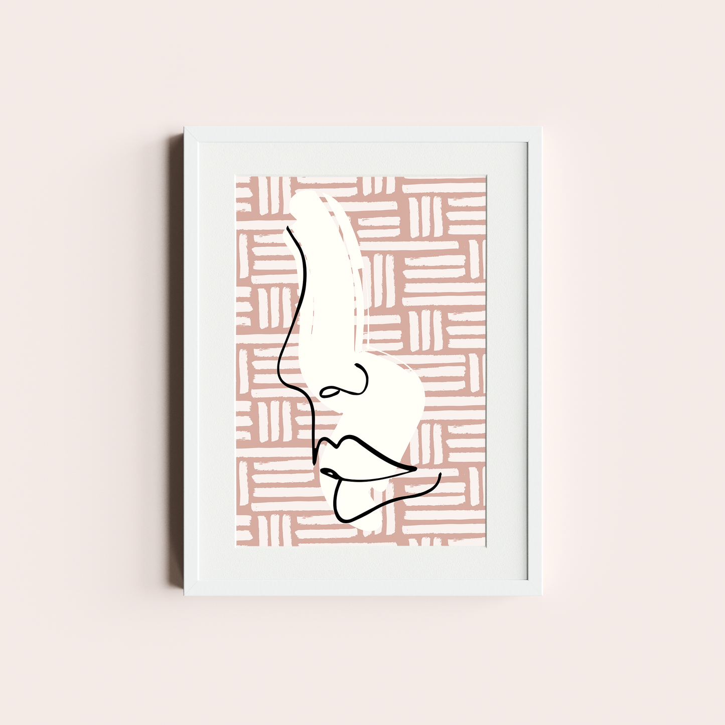 Rostro en rosa