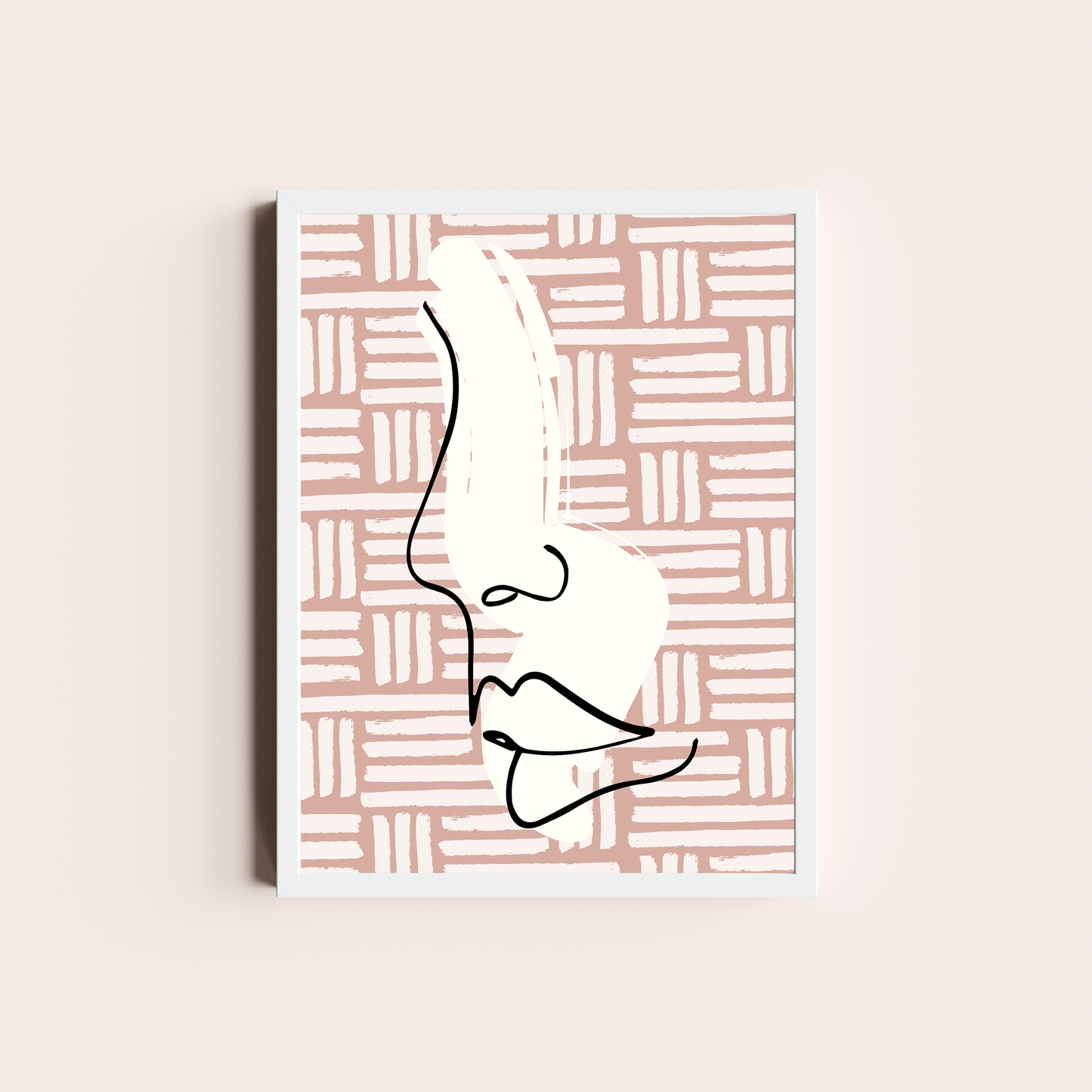 Rostro en rosa