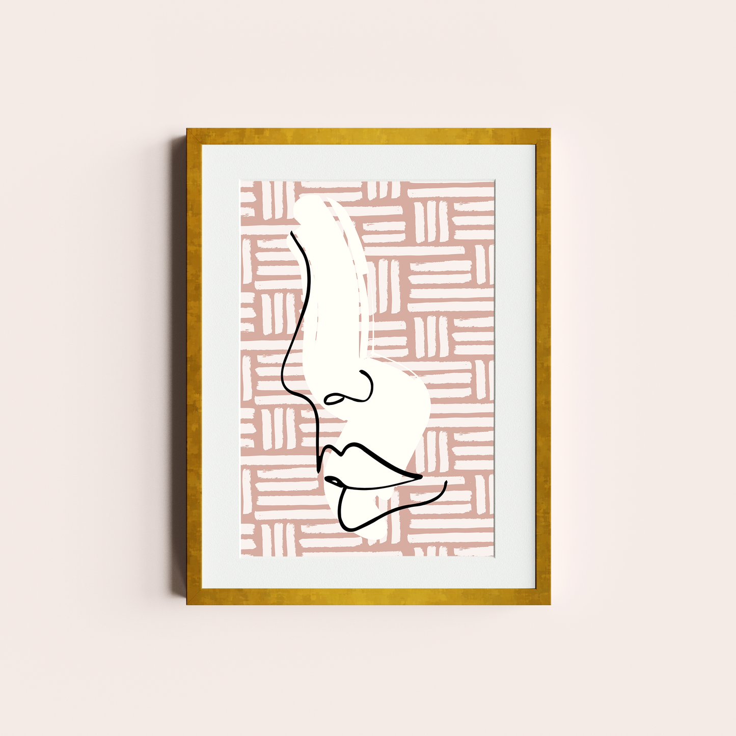 Rostro en rosa