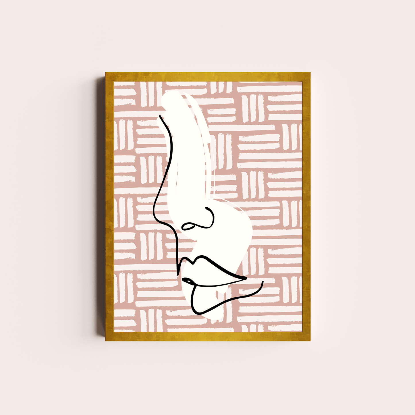 Rostro en rosa