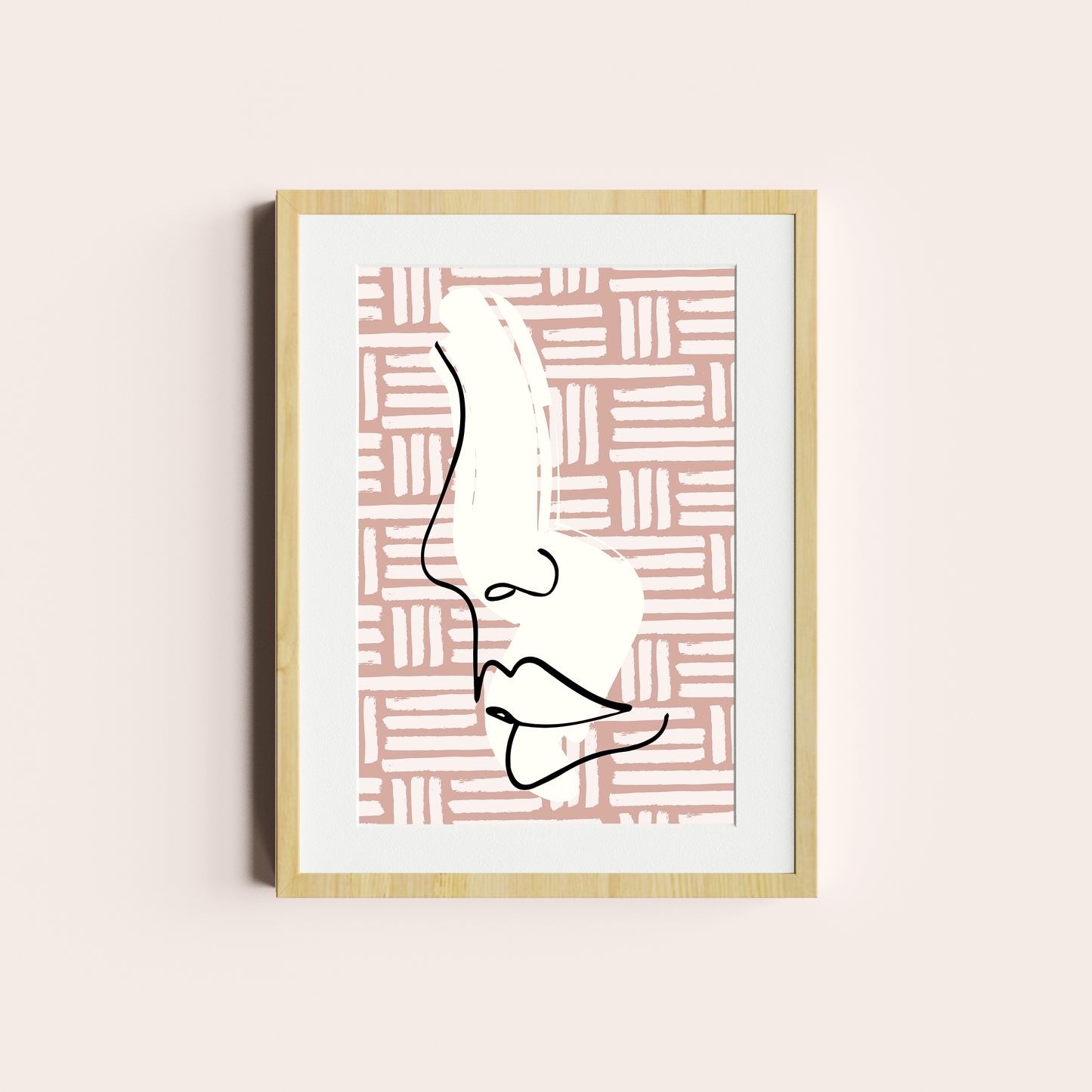 Rostro en rosa