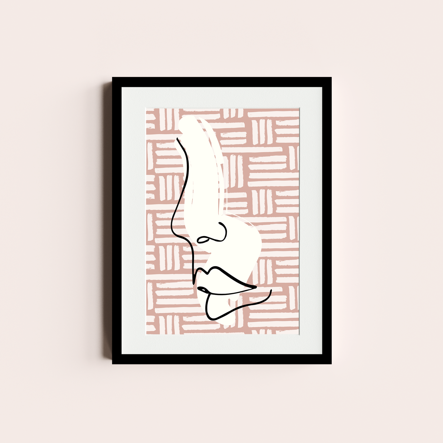 Rostro en rosa
