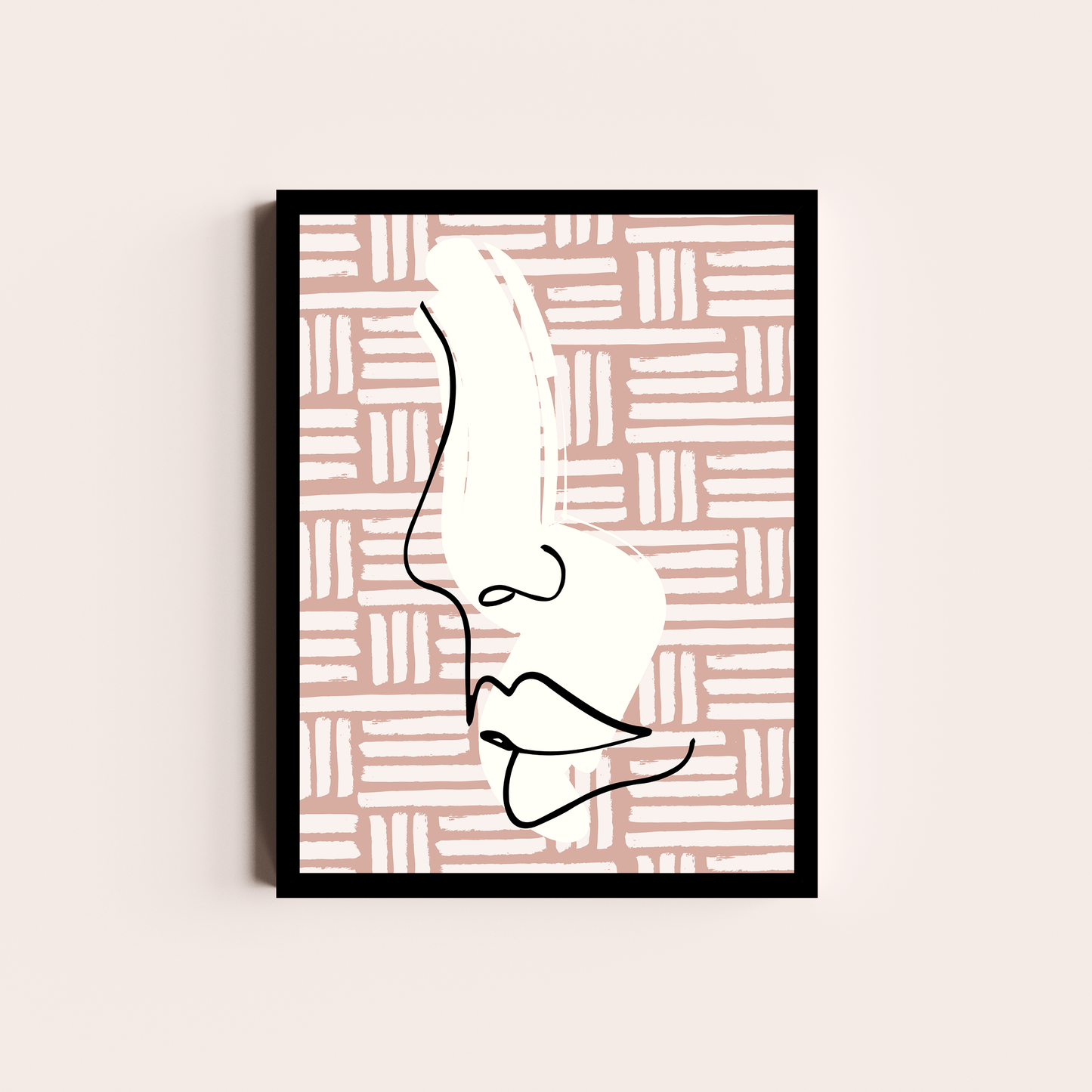 Rostro en rosa
