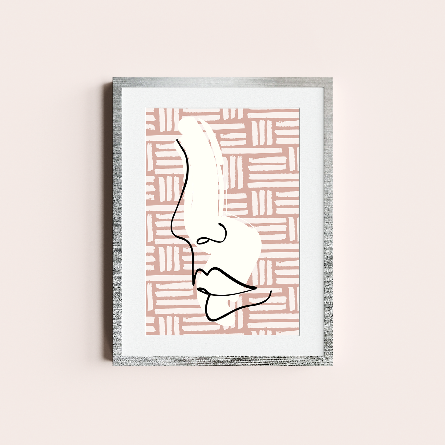 Rostro en rosa