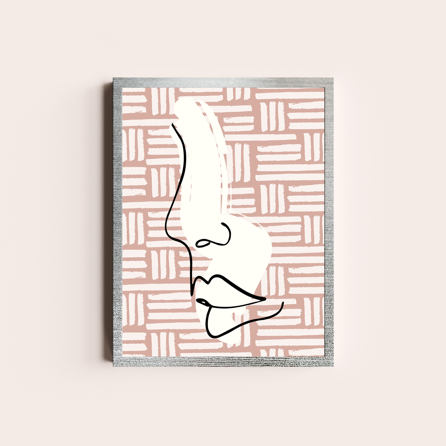 Rostro en rosa