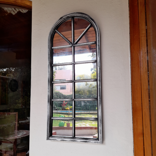 Espejo ventana plateado