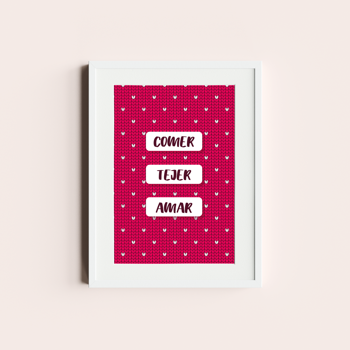 Comer, tejer, amar
