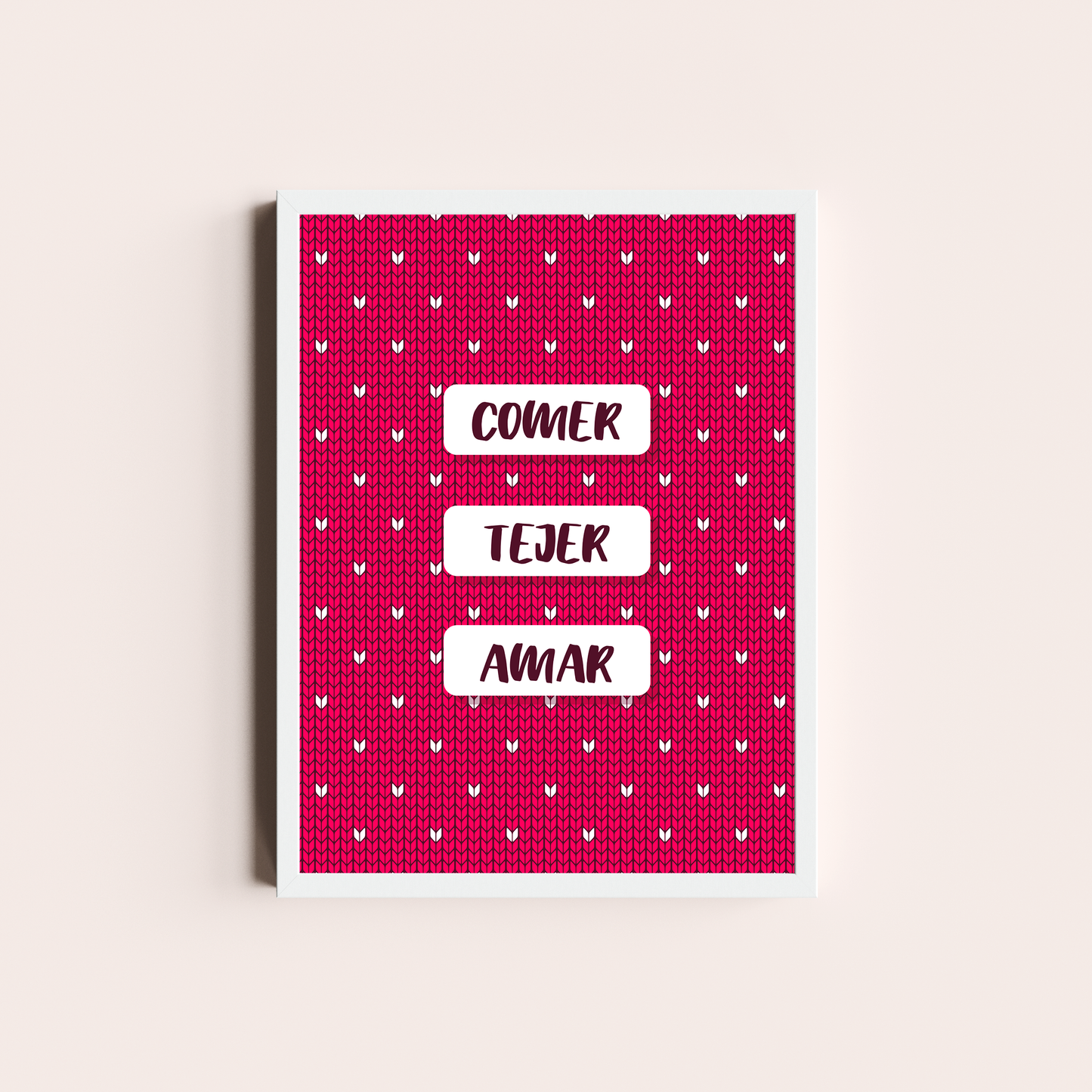 Comer, tejer, amar