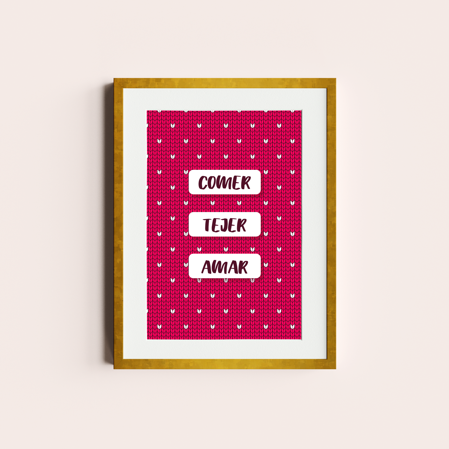Comer, tejer, amar