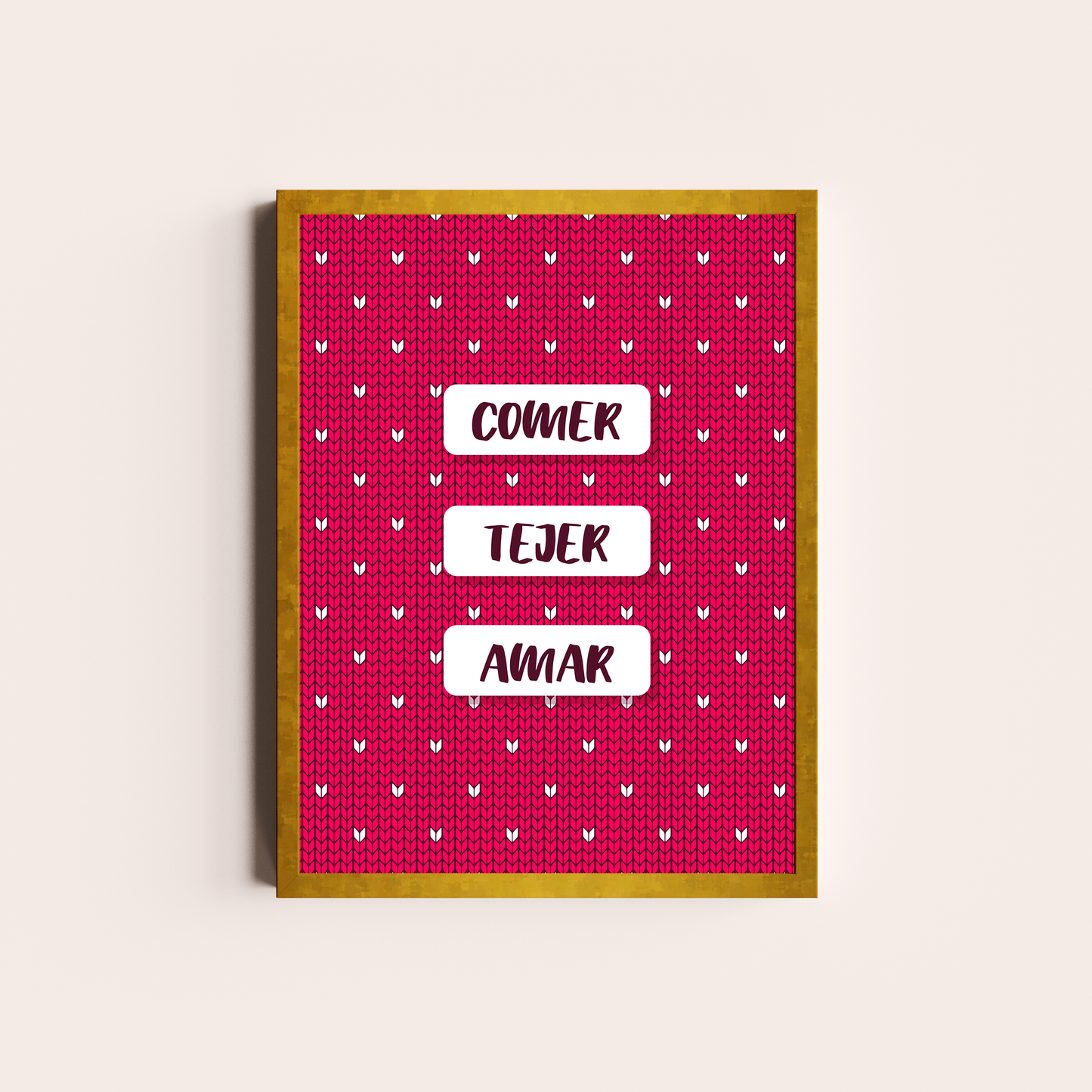 Comer, tejer, amar