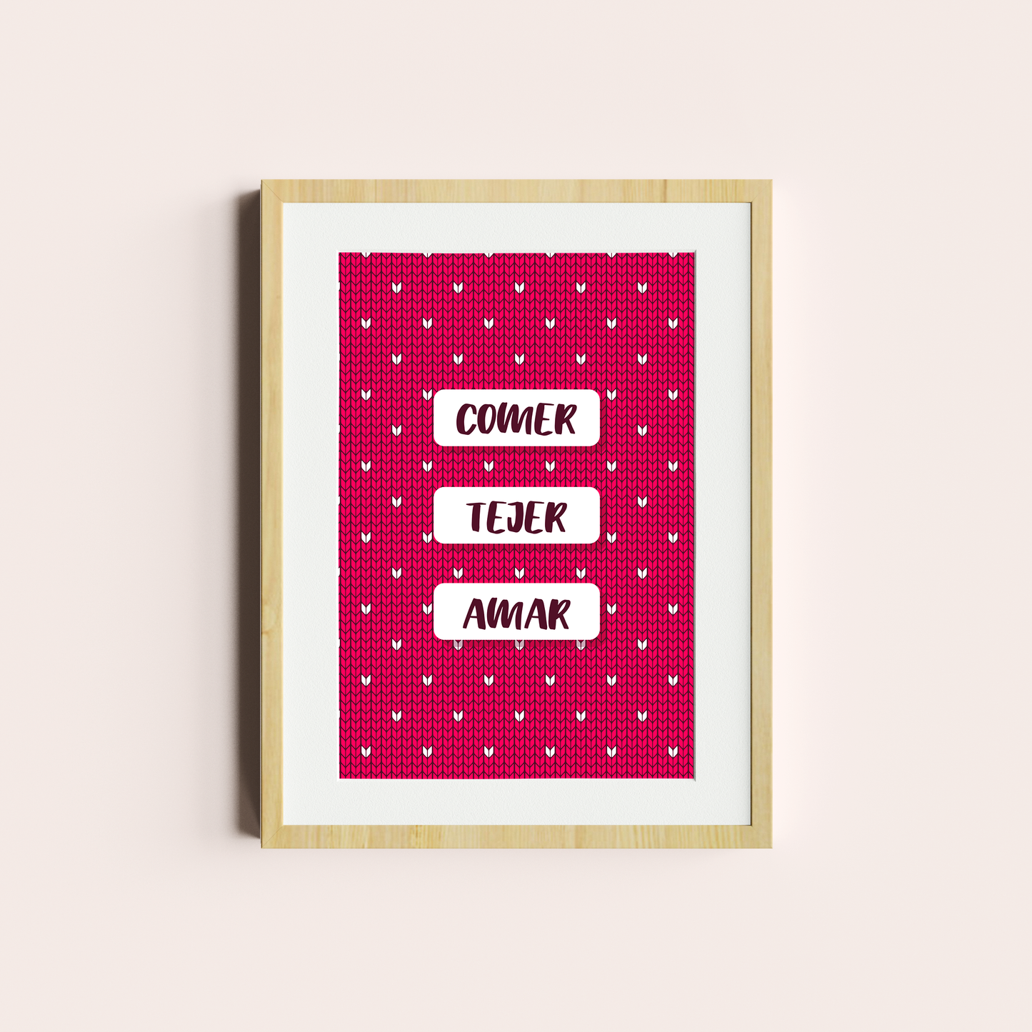 Comer, tejer, amar