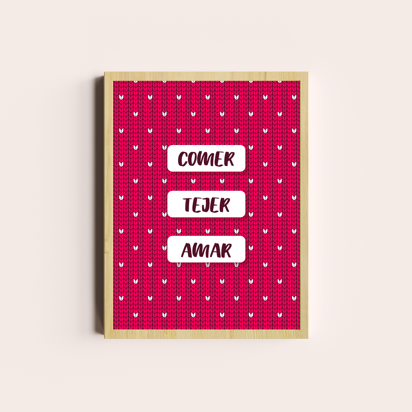 Comer, tejer, amar