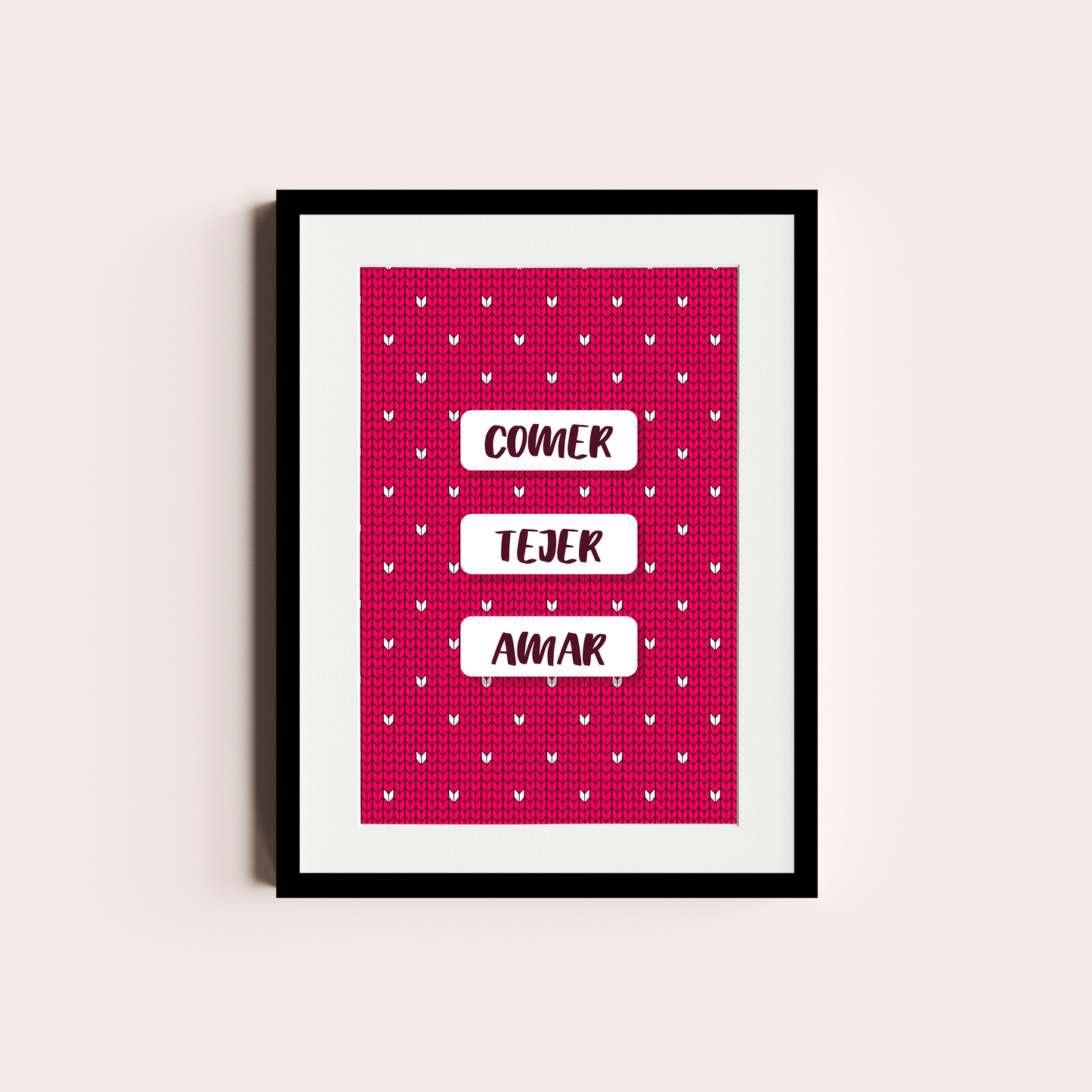 Comer, tejer, amar