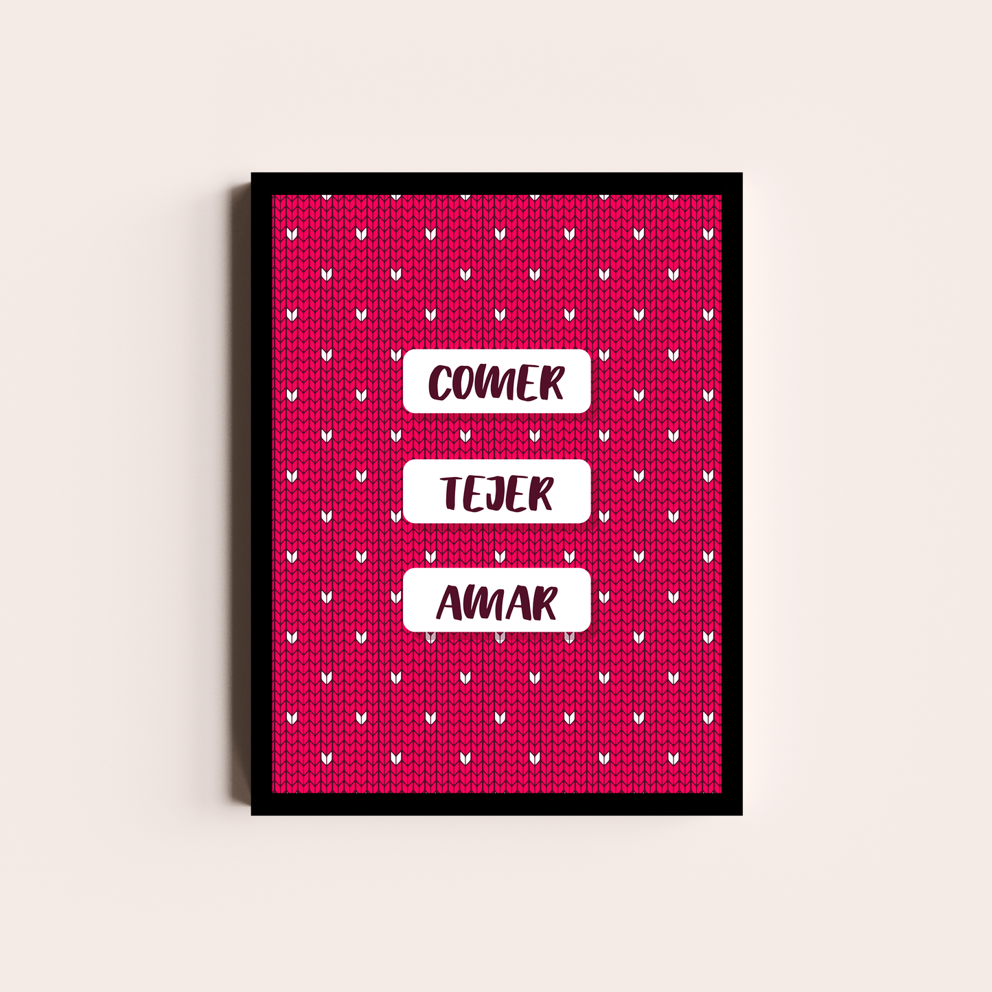 Comer, tejer, amar