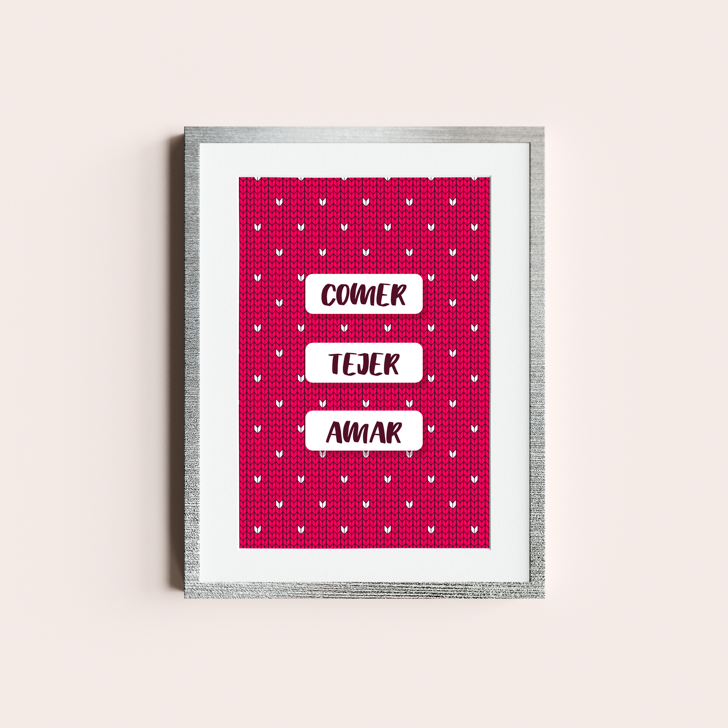 Comer, tejer, amar