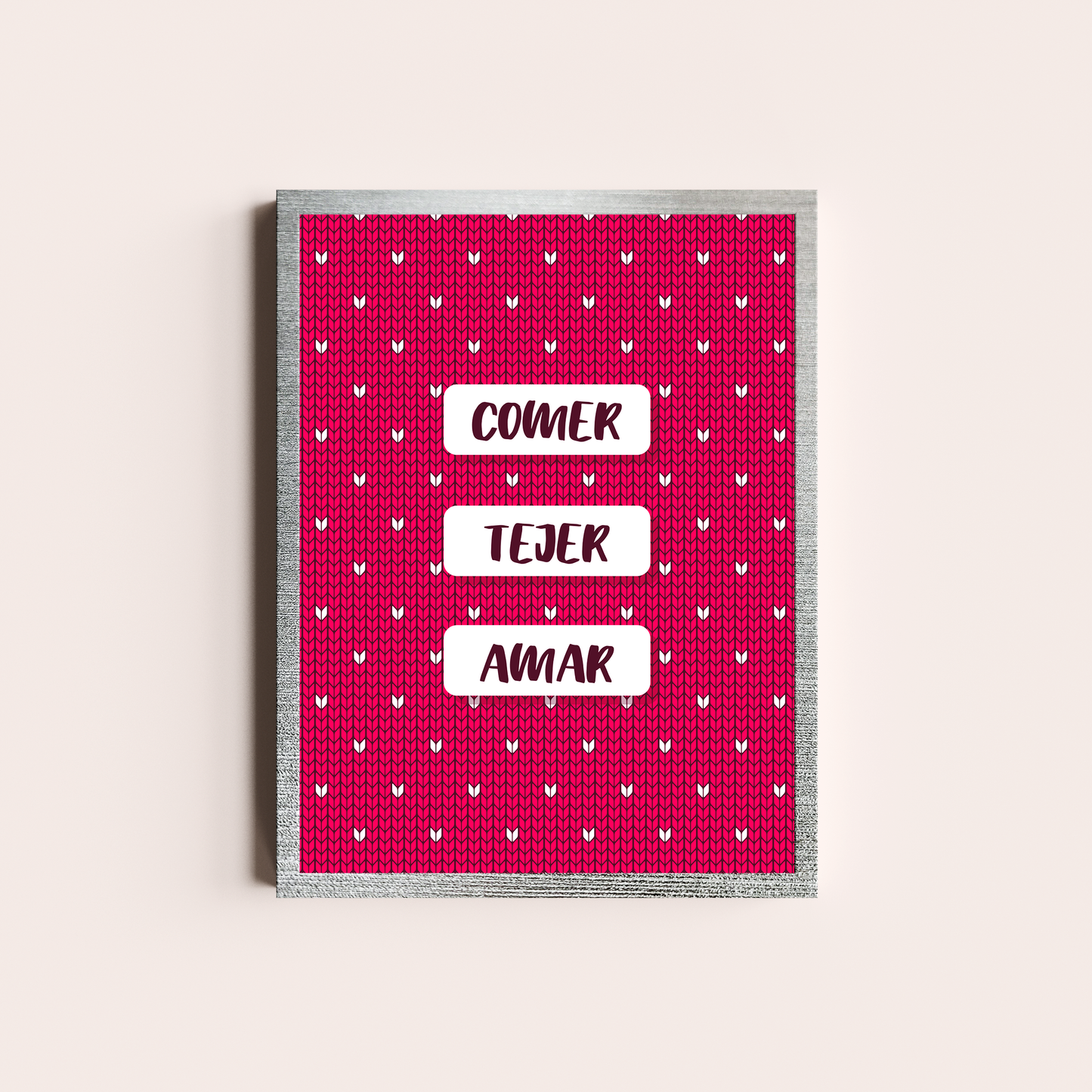 Comer, tejer, amar