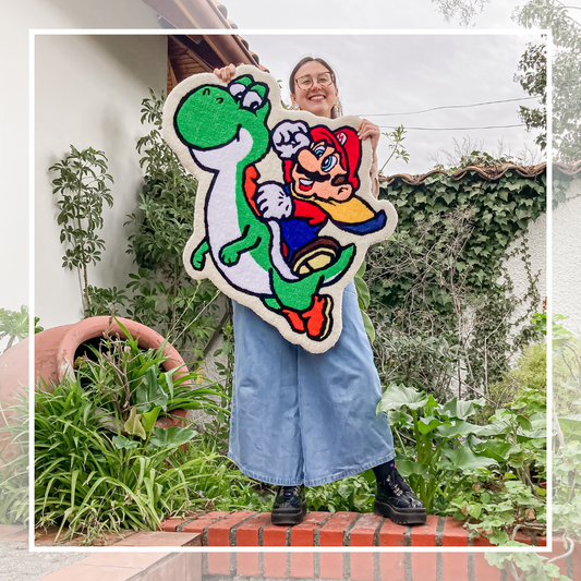 Alfombra Mario y Yoshi