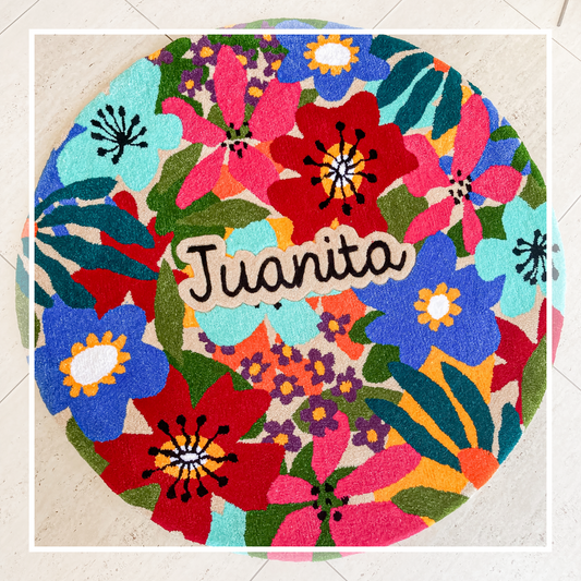 Alfombra floreada Juanita