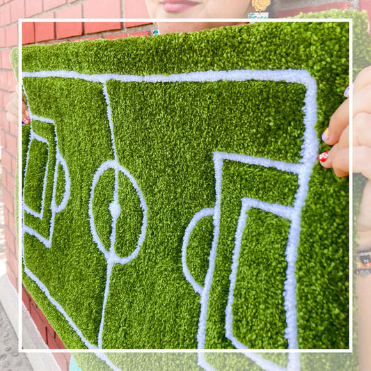 Alfombra cancha de fútbol