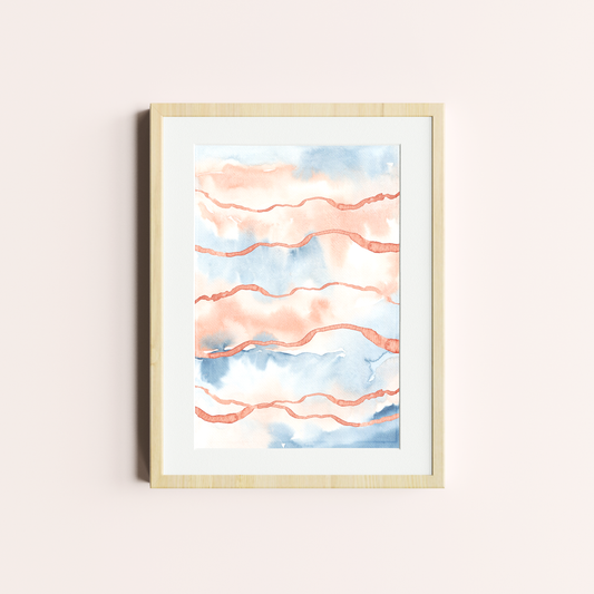 Sueño azul y rosa I