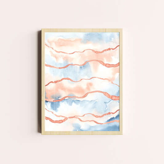 Sueño azul y rosa I