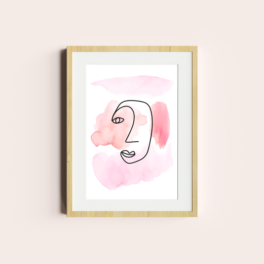 Caras rosadas lineales I