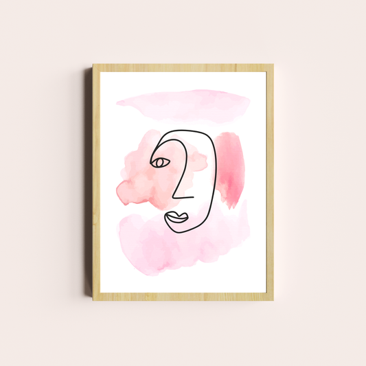 Caras rosadas lineales I