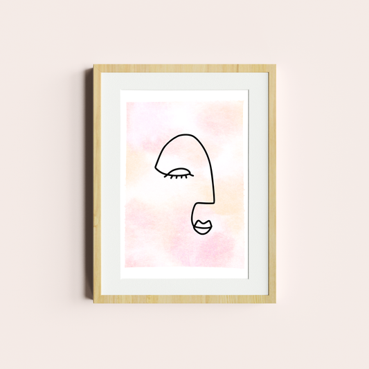 Caras rosadas lineales III