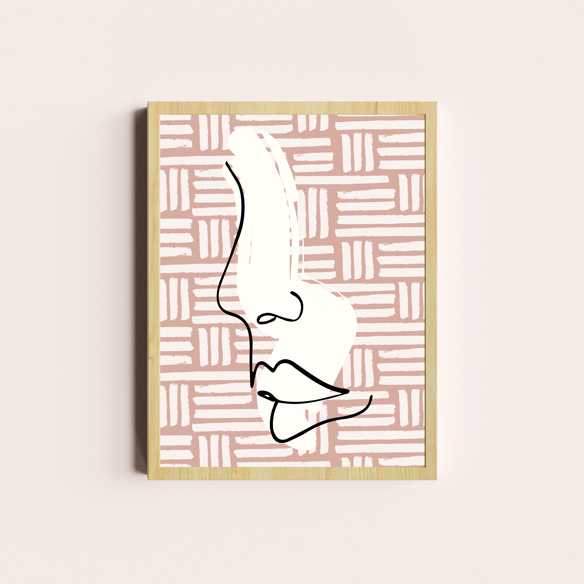 Rostro en rosa