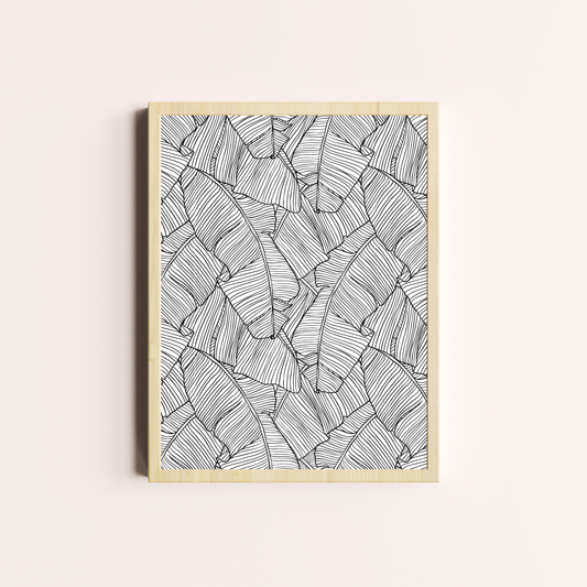 Hojas en blanco y negro