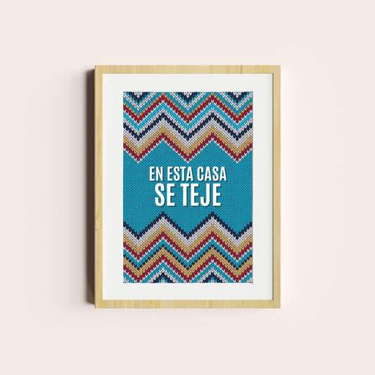 En esta casa se teje