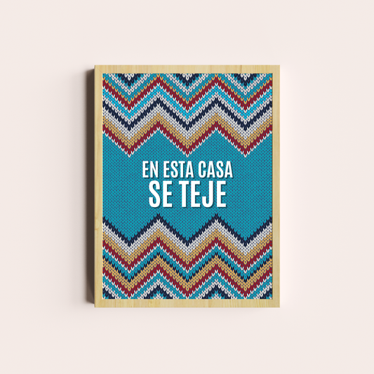 En esta casa se teje