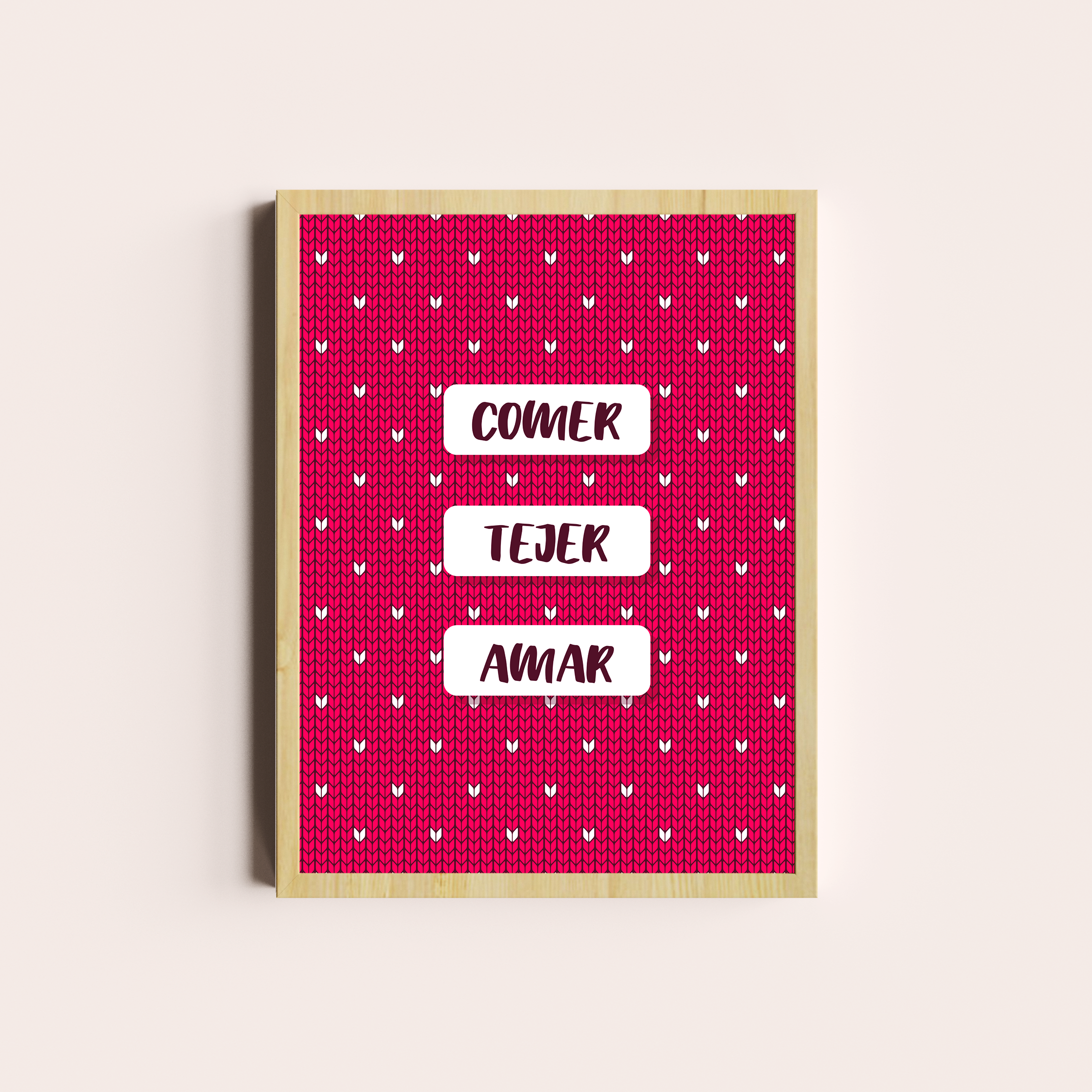 Comer, tejer, amar